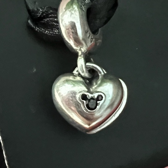 Authentic Disney Pandora Mickey & Minnie Mouse Hearts Dangle Charm - Picture 2 of 5